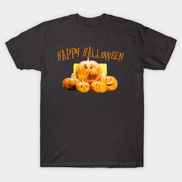 Happy Halloween T-Shirt by FurryBallBunny